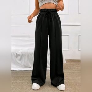 SHEIN EZwear Solid Drawstring Waist Sweatpants
